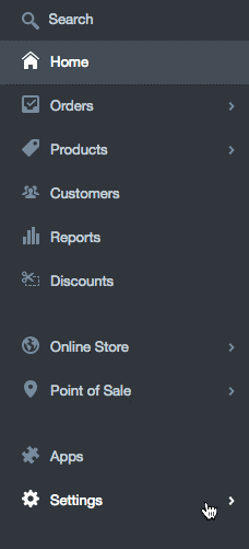 Settings Menu